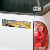 Bumpersticker - De Sunshine Express Banner #3 (Op Truck)