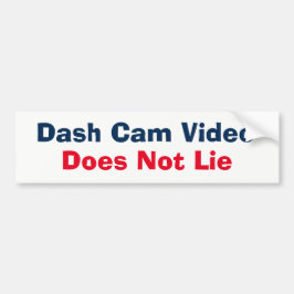 Bumpersticker - De video van de Cam van het Dash n