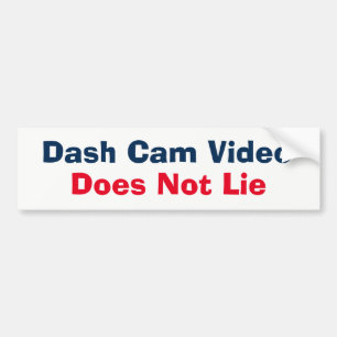 Bumpersticker - De video van de Cam van het Dash n
