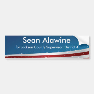 Bumpersticker die Sean Alawine ondersteunt
