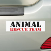 Bumpersticker dierreddingsteam (Op auto)