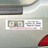 Bumpersticker Dollar Campaign (Op auto)