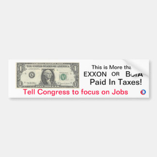 Bumpersticker Dollar Campaign