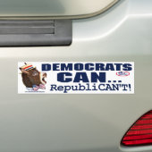 Bumpersticker Donkey Head van de Republikein niet  (Op auto)