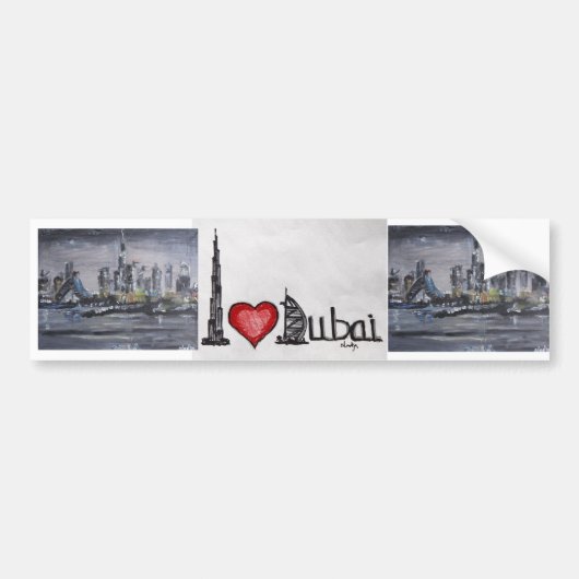 Bumpersticker Dubai (Voorkant)