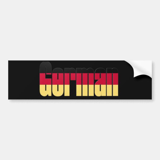 Bumpersticker Duitse vlag (Voorkant)