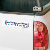Bumpersticker Een onafhankelijk Schotland heeft zi (Op Truck)