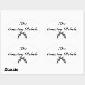 Bumpersticker...Effen Ovale Sticker (Vel)