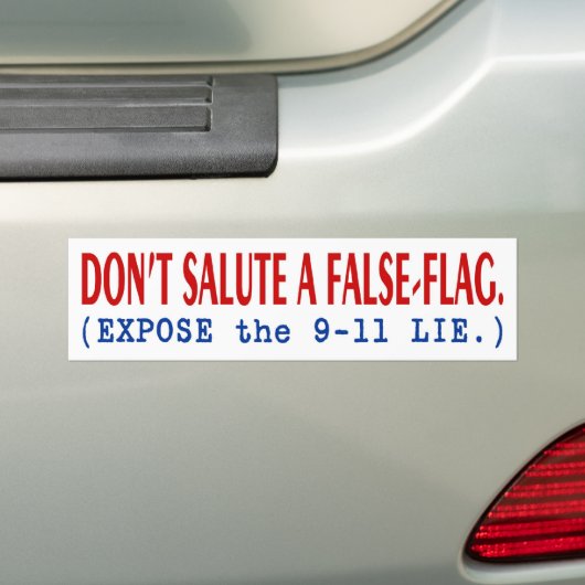 Bumpersticker "False-Flag" van PTP - Stijl A (Op auto)
