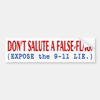 Bumpersticker "False-Flag" van PTP - Stijl A