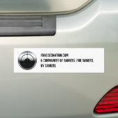 Bumpersticker FraggedNation.com (Op auto)