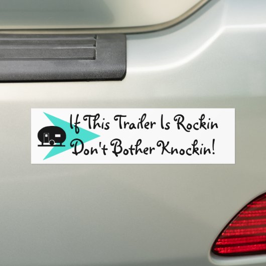 Bumpersticker Fun Camper Expression (Op auto)