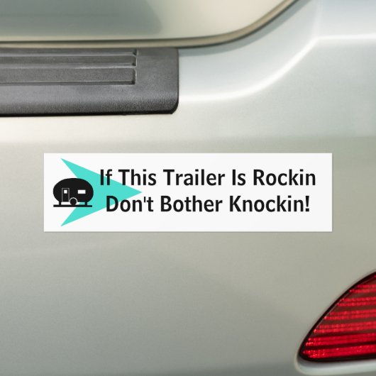 Bumpersticker Fun  Camper Expression (Op auto)