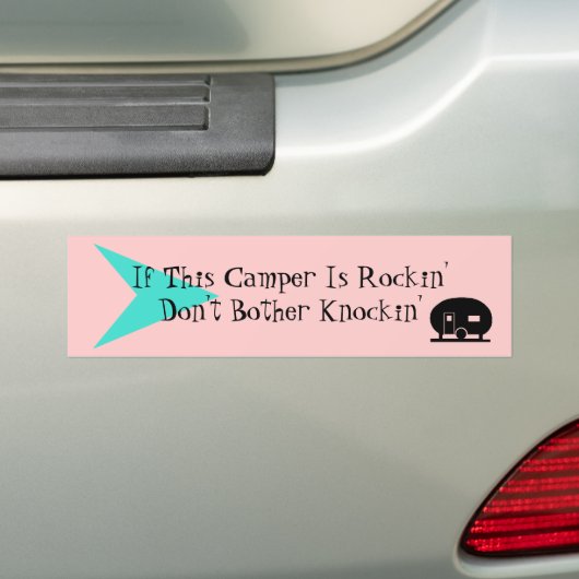 Bumpersticker Fun  Camper TT Humor (Op auto)