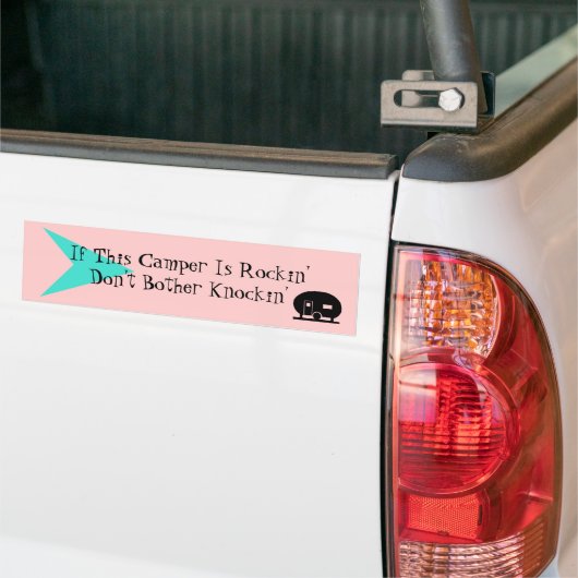 Bumpersticker Fun Camper TT Humor (Op Truck)