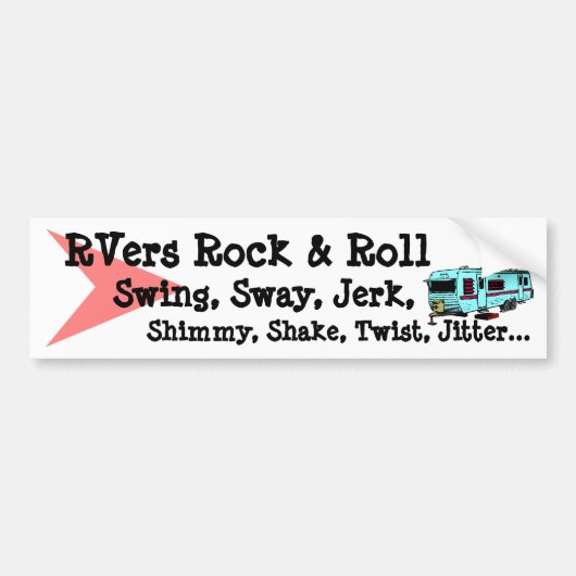 Bumpersticker Fun  Dance Styles RV Humor (Voorkant)