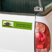 Bumpersticker - Genealogisten doen het voor ... (Op Truck)