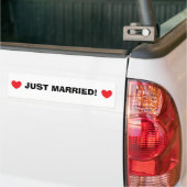 Bumpersticker "Gewoon getrouwd" (Op Truck)