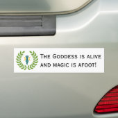 Bumpersticker: Godin is ALIVE! Bumpersticker (Op auto)