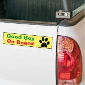 Bumpersticker - Good Boy aan boord (Op Truck)