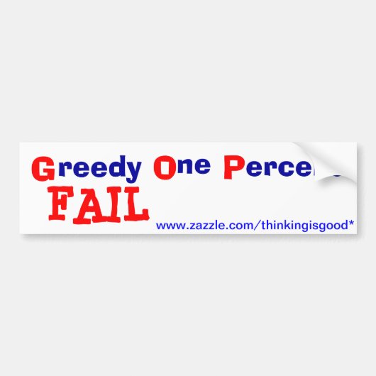 Bumpersticker - GOP - FAIL (Voorkant)