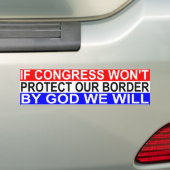 Bumpersticker grensbeveiliging (Op auto)