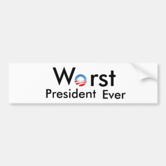 Bumpersticker - Het ergste President ooit