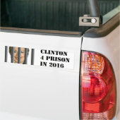 Bumpersticker Hillary Clinton voor gevangenisstraf (Op Truck)