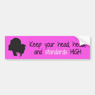 Bumpersticker Hoge Hakken en Normen