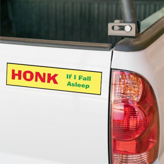 Bumpersticker - Honk als ik herfst in slaap - GRAP (Op Truck)