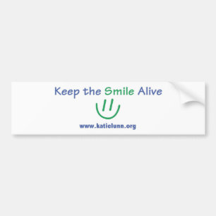 Bumpersticker - Houd de glimlach levend