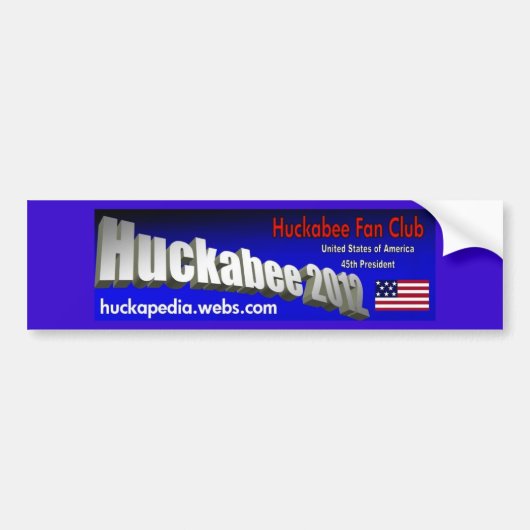 Bumpersticker Huckabee 2012 (Voorkant)