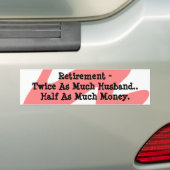 Bumpersticker Humor Coral White Funny (Op auto)