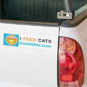 Bumpersticker "I Feed Cats" (Op Truck)