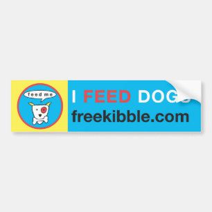 Bumpersticker "I Feed Dogs"