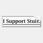 Bumpersticker "I Support Stuff" (Voorkant)