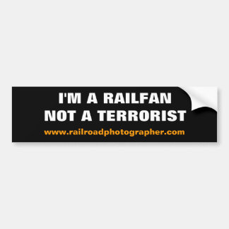 Bumpersticker - Ik ben een Railfan