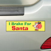 Bumpersticker - Ik Break voor de Kerstman (Op auto)
