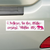 Bumpersticker "Ik geloof" (Op auto)