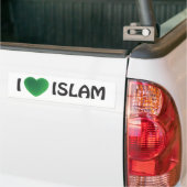 Bumpersticker - Ik hou van Islam (Op Truck)