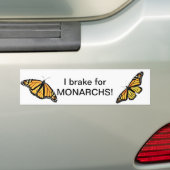 Bumpersticker - Ik rem op monarchen #2 (Op auto)
