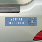 Bumpersticker - Je bent inbegrepen (Op auto)