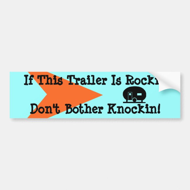 Bumpersticker  kampeerwagen (Voorkant)