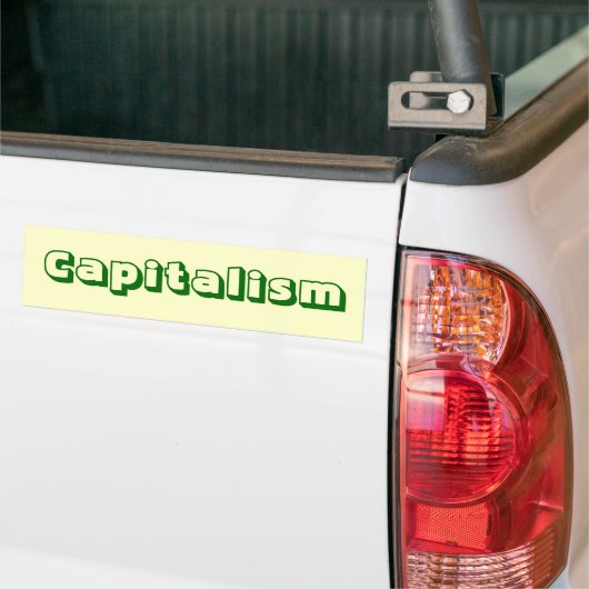 Bumpersticker kapitalisme (Op Truck)