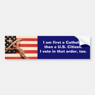 Bumpersticker katholieke kiezer