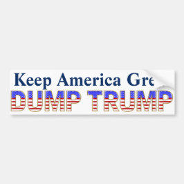 Bumpersticker Keep America Great Dump Trump