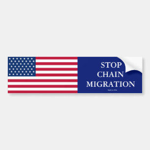 Bumpersticker Kettingmigratie stoppen