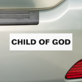 Bumpersticker "Kind van God" (Op auto)
