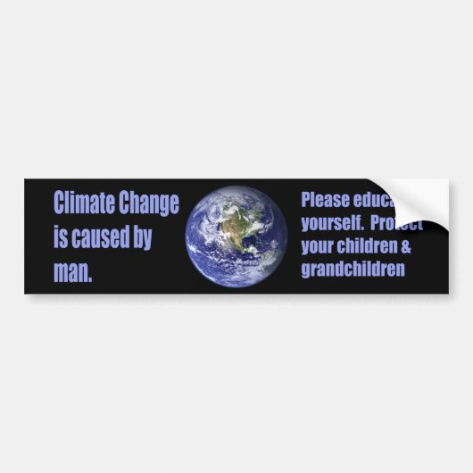 Bumpersticker klimaatverandering (Voorkant)