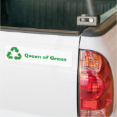 Bumpersticker "Koningin der Groenen" (Op Truck)